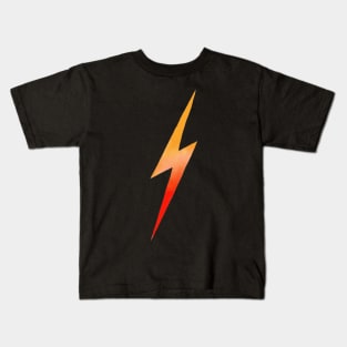 Orange-and-Red Lightning Bolt Kids T-Shirt